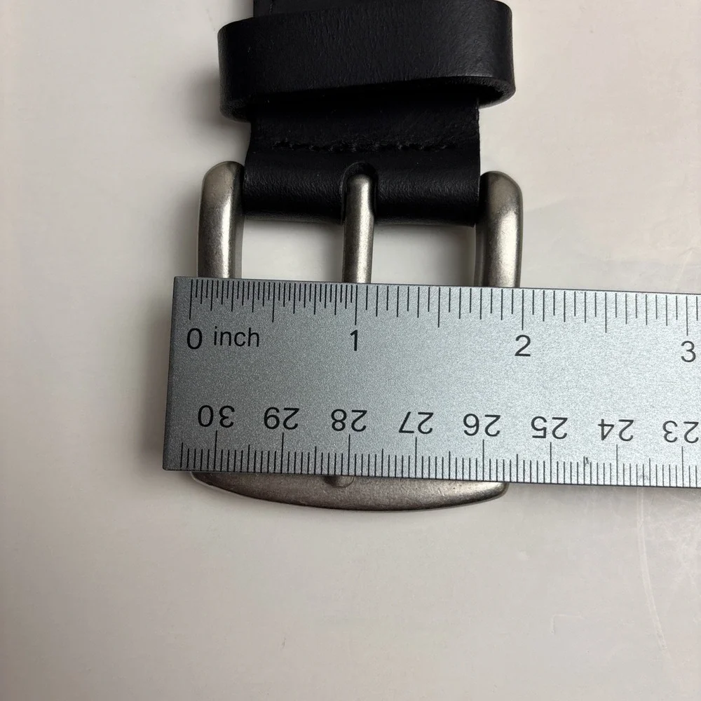 Columbia Men's Black Leather Belt Size XL 42-44